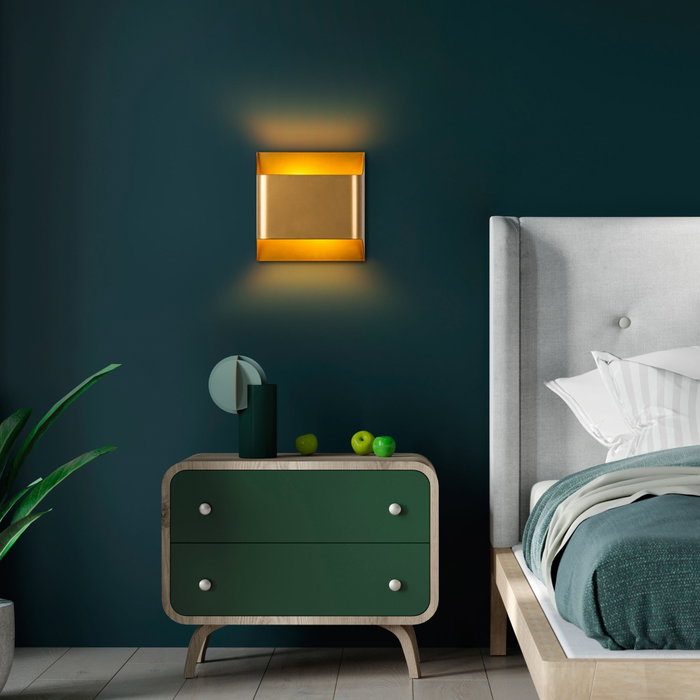 Opviq Lámpara de Pared de Metal Dorado Bera - 15302 Opviq Lámpara de Pared de Metal Dorado Bera - 15302